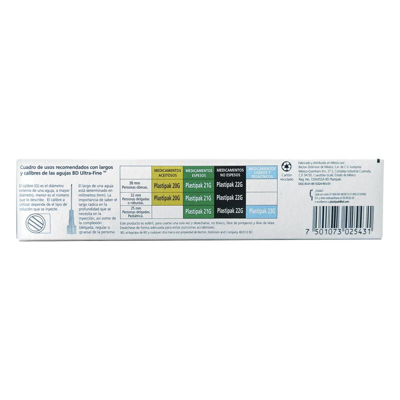 Jeringa Desch Bd Infantil 3 Ml 23 G X 25 Mm 5 J... image number null