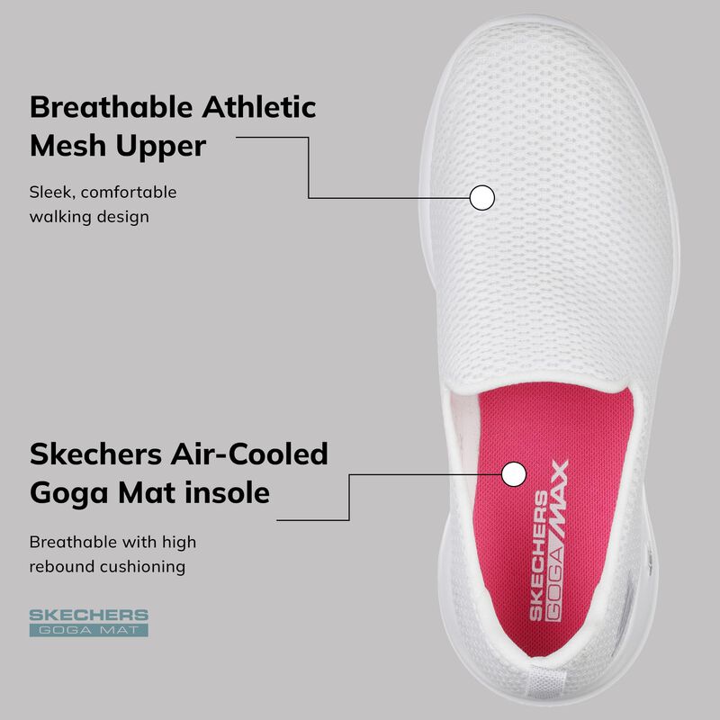 Tenis Skechers Go Walk Joy Para Mujer Blanco Ta... image number null