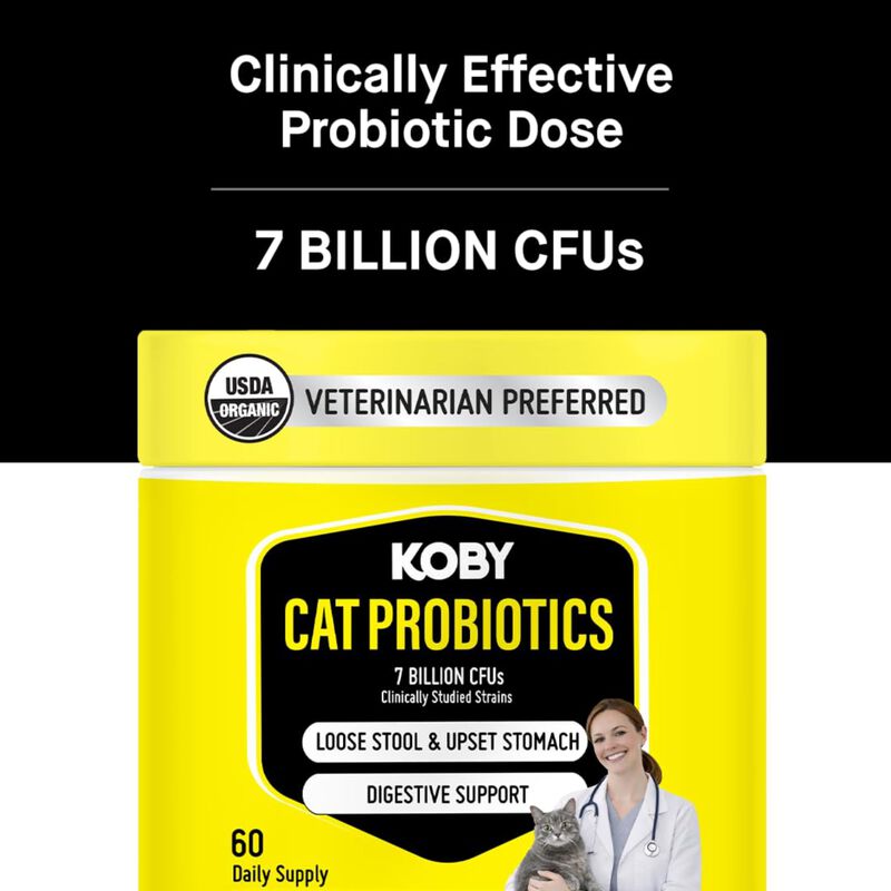 Probi&oacute;ticos Para Gato Koby 60 Porciones Org&aacute;nic... image number null