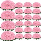 Flores Artificiales Yastouay Rosas Rosadas 300 Piezas
