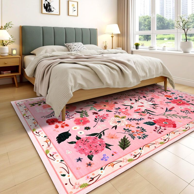 Alfombra Terrug Floral 183 cm X 274 cm Rosa Lav... image number null
