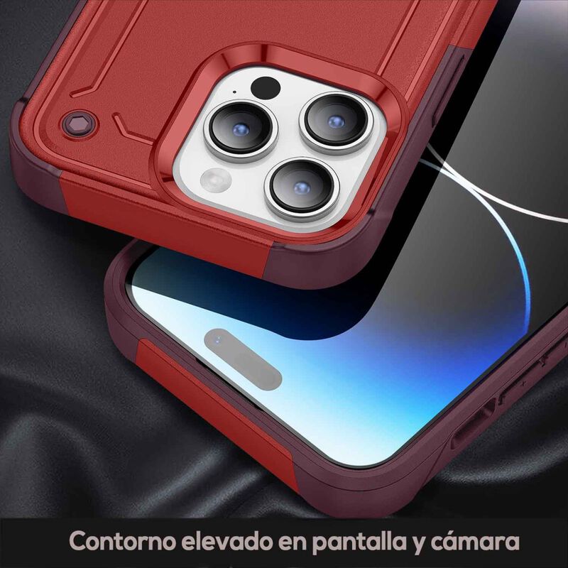 Funda Tekku Tough Cover Para Iphone 15 Pro Roja image number null