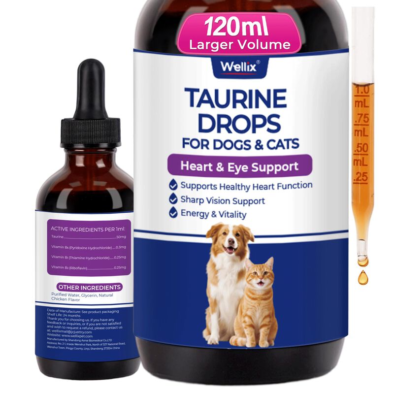 Gotitas De Taurina Wellix 120 ml Para Perros Y ... image number null