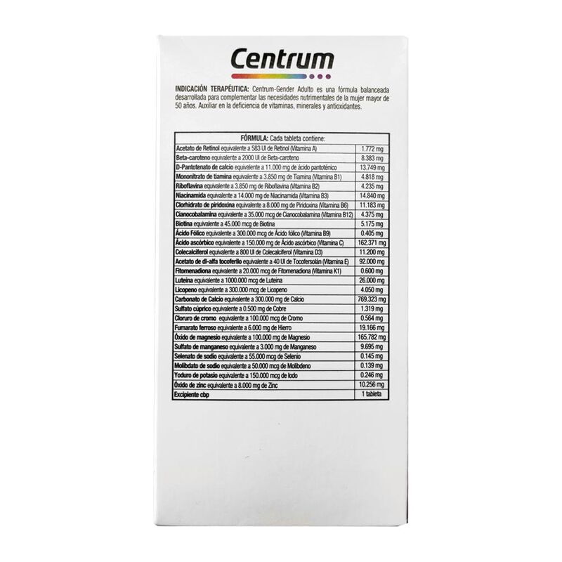 Centrum Gender+50 Mujer image number null