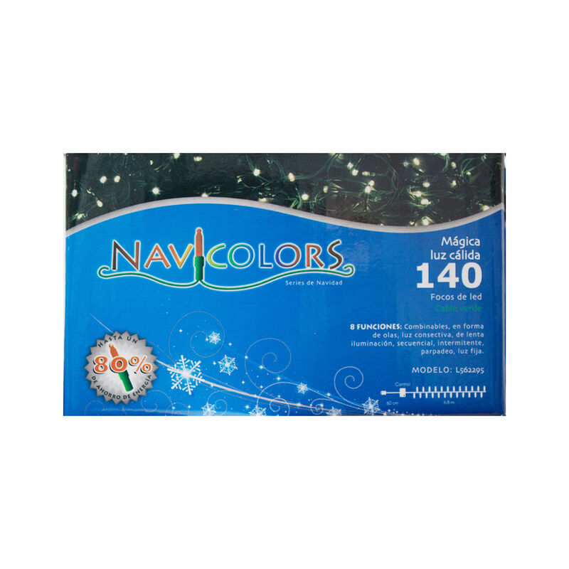 Serie Navide&ntilde;a 140 Led Luz Calida 8 Funciones 7... image number null