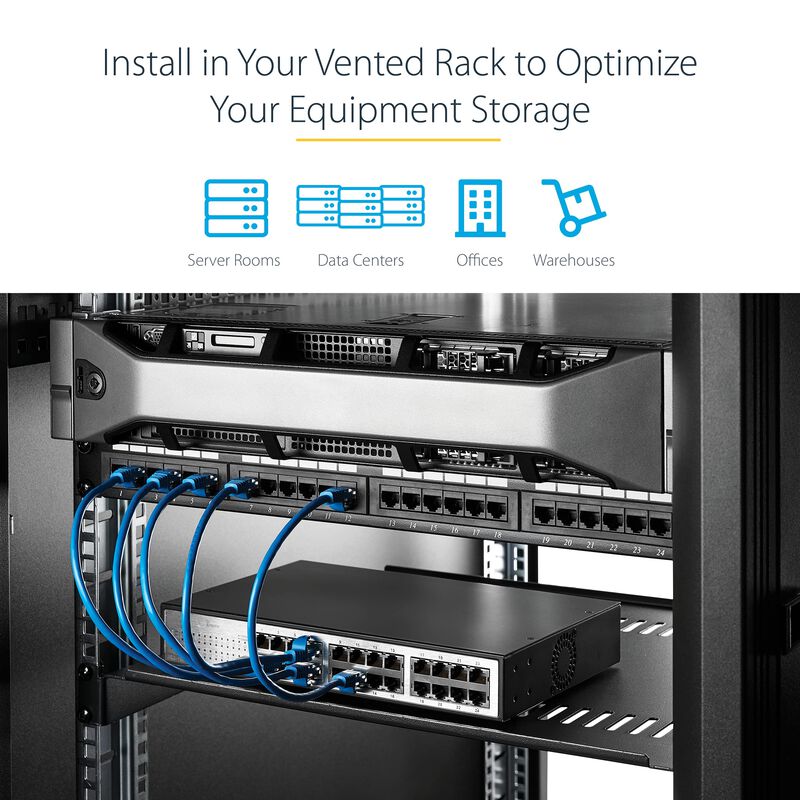 Estante Para Servidores Startech.com, 1 U, Vent... image number null