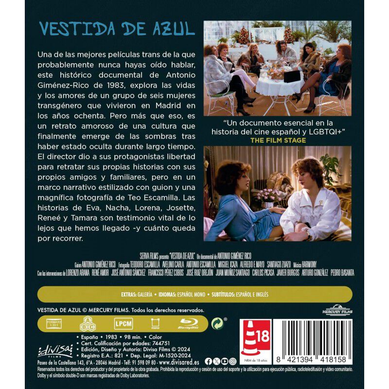 Vestida De Azul [Blu-ray] (1983) image number null