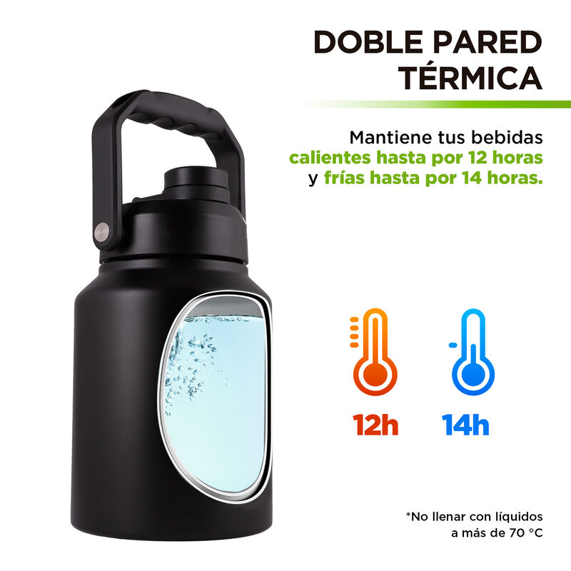 Termo 3.78 L de Acero Inoxidable Hikeo image number null