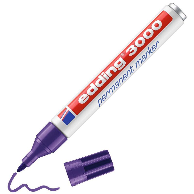 Marcador Permanente Edding 3000 Violeta Con Pun... image number null
