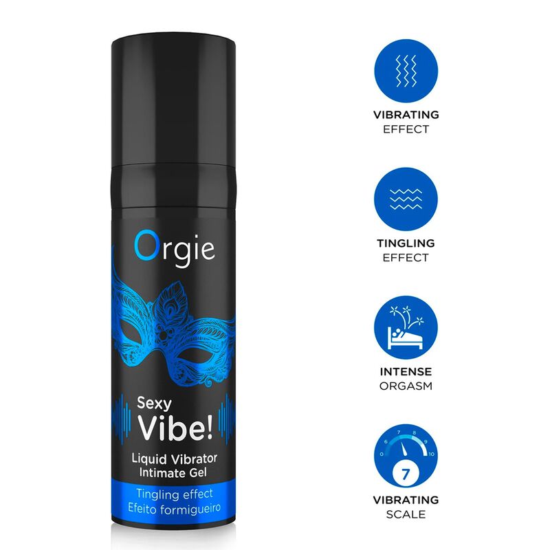 Sexy Vibe! Liquid Vibrator 15ml By Orgie image number null