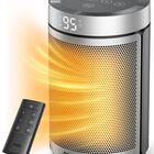 Calentador Port&aacute;til El&eacute;ctrico Dreo De Cer&aacute;mica Ptc De 1500 W, Color Plateado