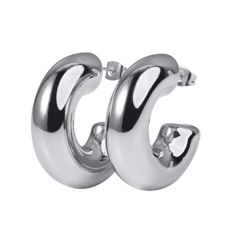 Aretes LuckyLy Duna Ba&ntilde;o Oro 14k  o Acabado Bri... image number null