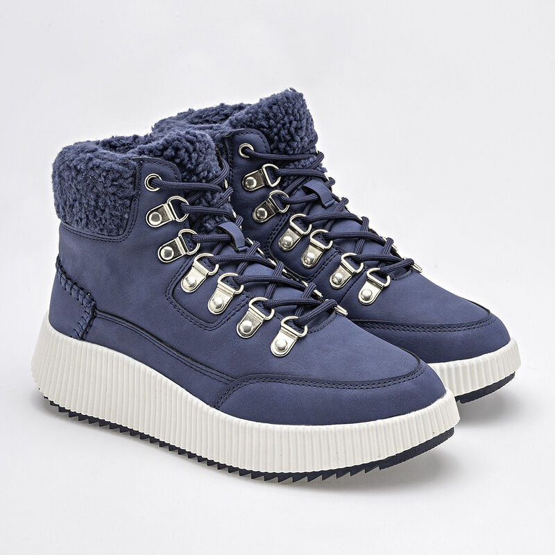 Been Class Bota con peluche para mujer azul BAJ... image number null