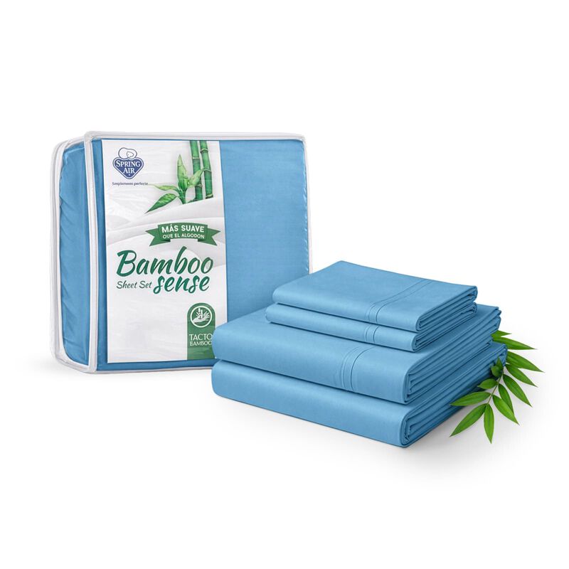 Juego De S&aacute;banas Individual Spring Air Bamboo S... image number null