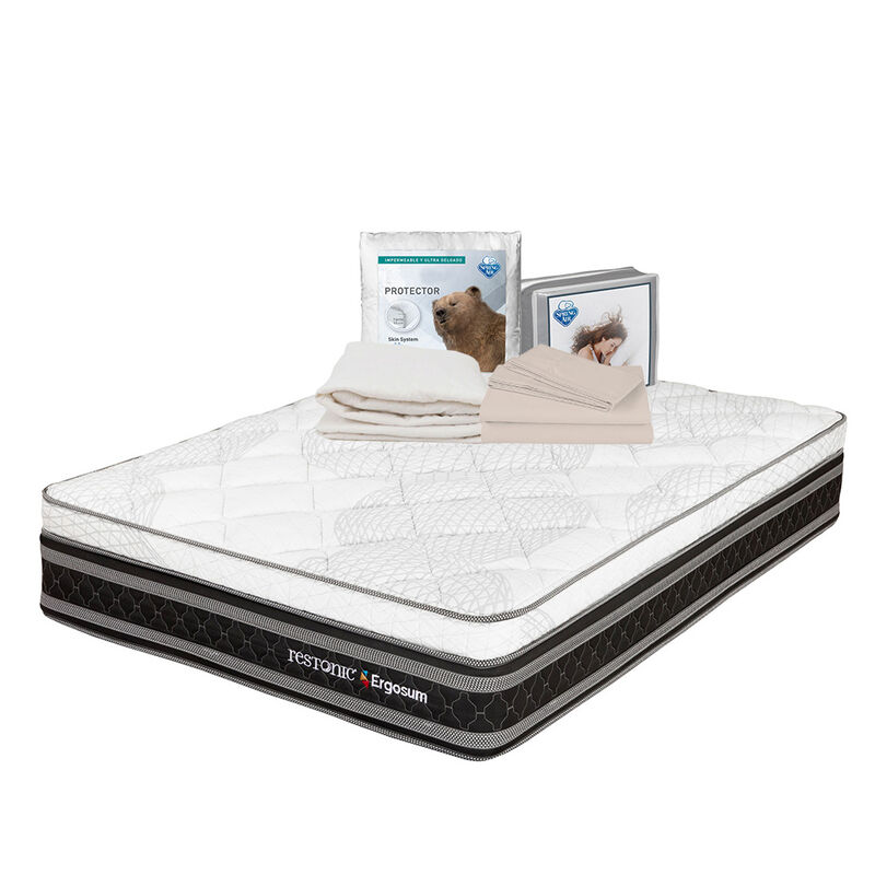 Colch&oacute;n King Size Ergosum + Protector Ultra + 1... image number null