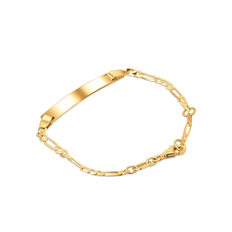 Esclava Oro Amarillo 10k 3x1 De 14 Cm Fina Y Lu... image number null