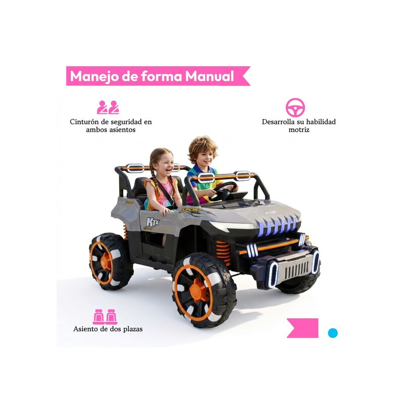 Carro El&eacute;ctrico 4x4 12v Con Control Remoto, Blu... image number null