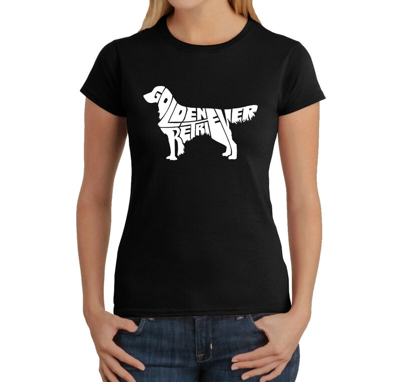 Camiseta Word Art Para Mujer - Golden Retriever... image number null