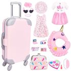 Set De Accesorios Para Mu&ntilde;ecas Bnuzeiyi De 18 Pulgadas Con Funda De Viaje, 17 Piezas