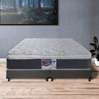 Colch&oacute;n King Size Spring Air Marte+S&aacute;banas Dicasa Softy+Protector+Box Dicasa Bless Gris