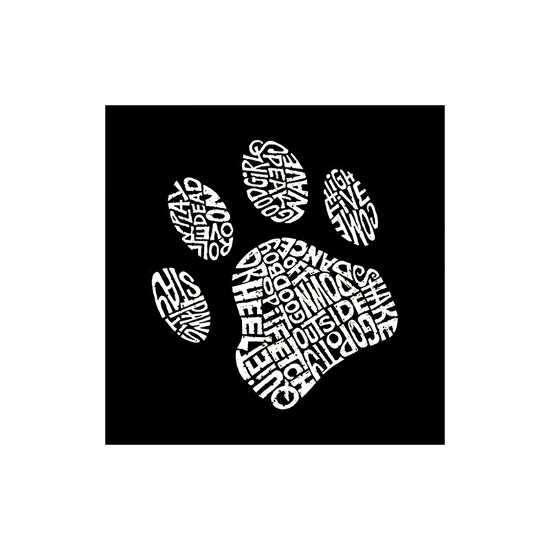 Camiseta Word Art Para Ni&ntilde;a - Huella de Perro -... image number null