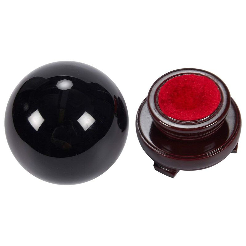 Bola De Cristal Juvale De Obsidiana De 80 Mm Co... image number null