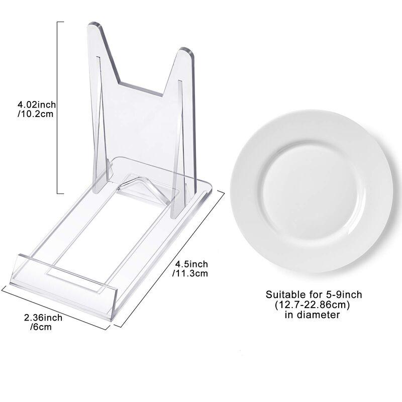 Soportes Para Platos Zonon, Acr&iacute;licos, Ajustabl... image number null
