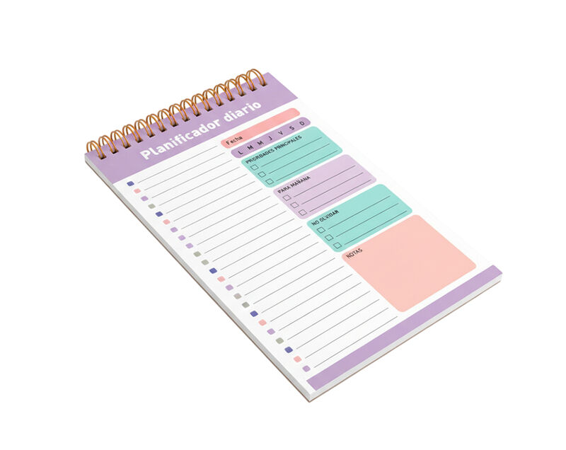 Planificador Diario 13 x 20 cm con Block de Not... image number null