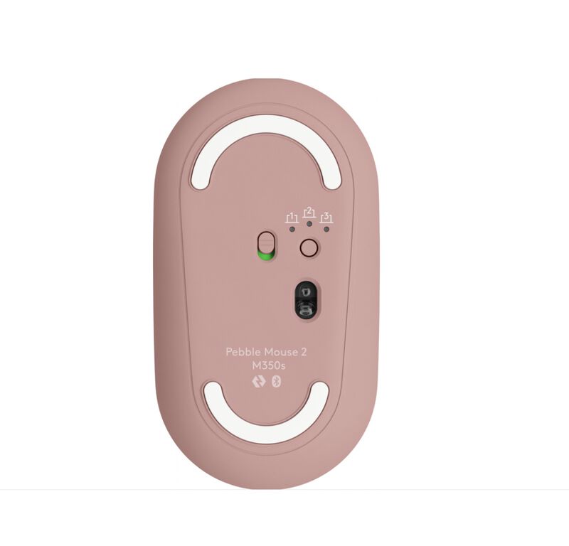 Logitech Pebble M350S Mouse - Bluetooth - USB -... image number null