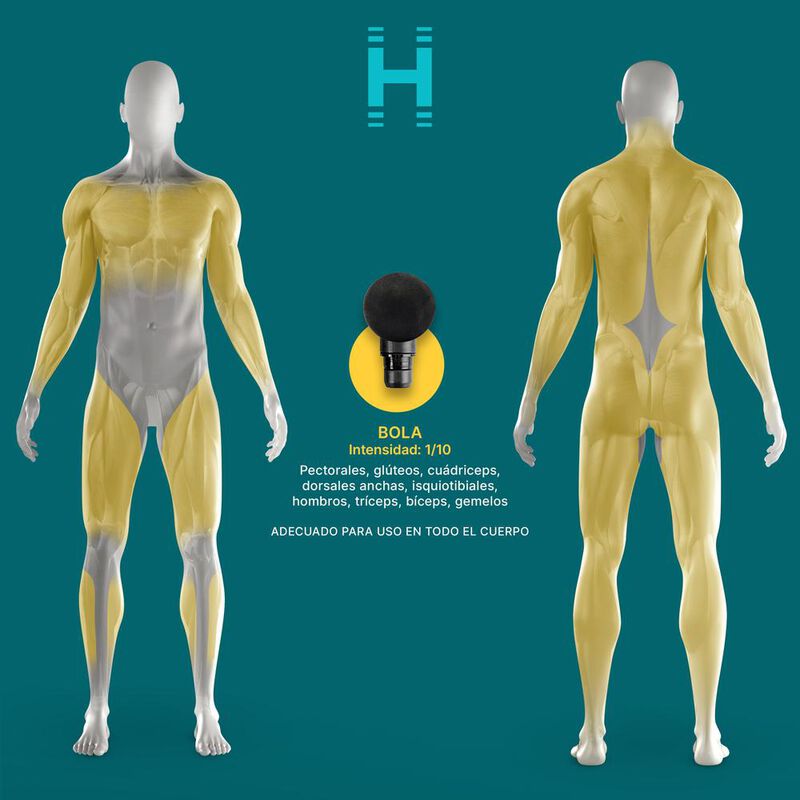 Pistola de Masaje de Percusión Homedics con un ... image number null