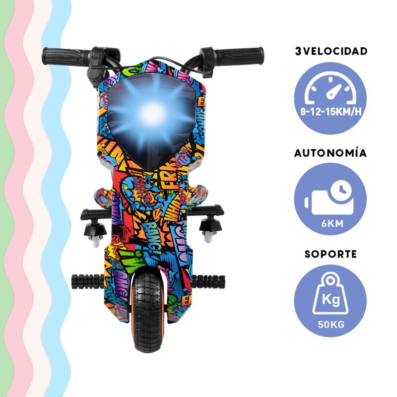 Triciclo Eléctrico Honey Whale MZ008 Multicolor... image number null