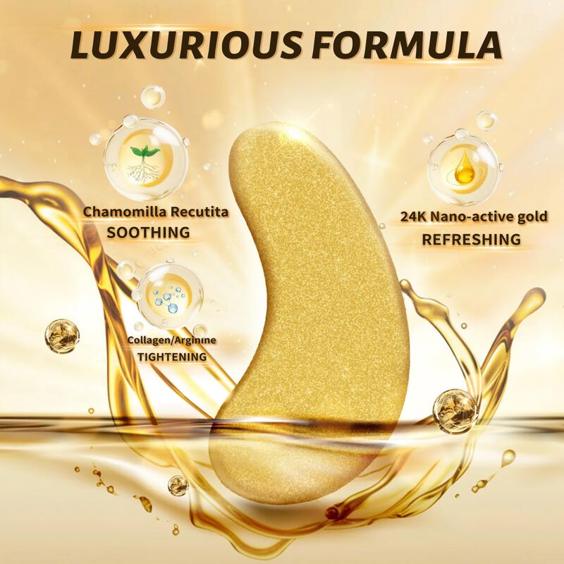 Parches Para Ojos Prettrick 30 Pares 24K Oro An... image number null