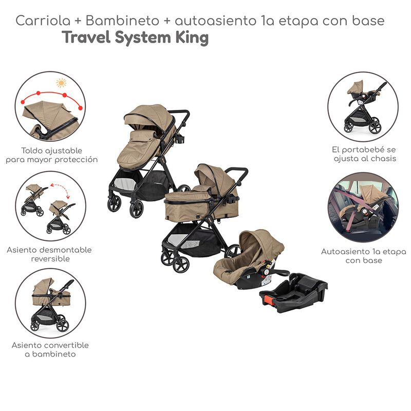 Carriola con Autoasiento y Bambineto Reclinable... image number null