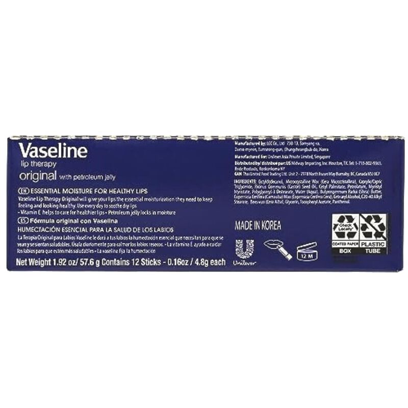 B&aacute;lsamo Labial Vaseline Lip Original Con Vitami... image number null