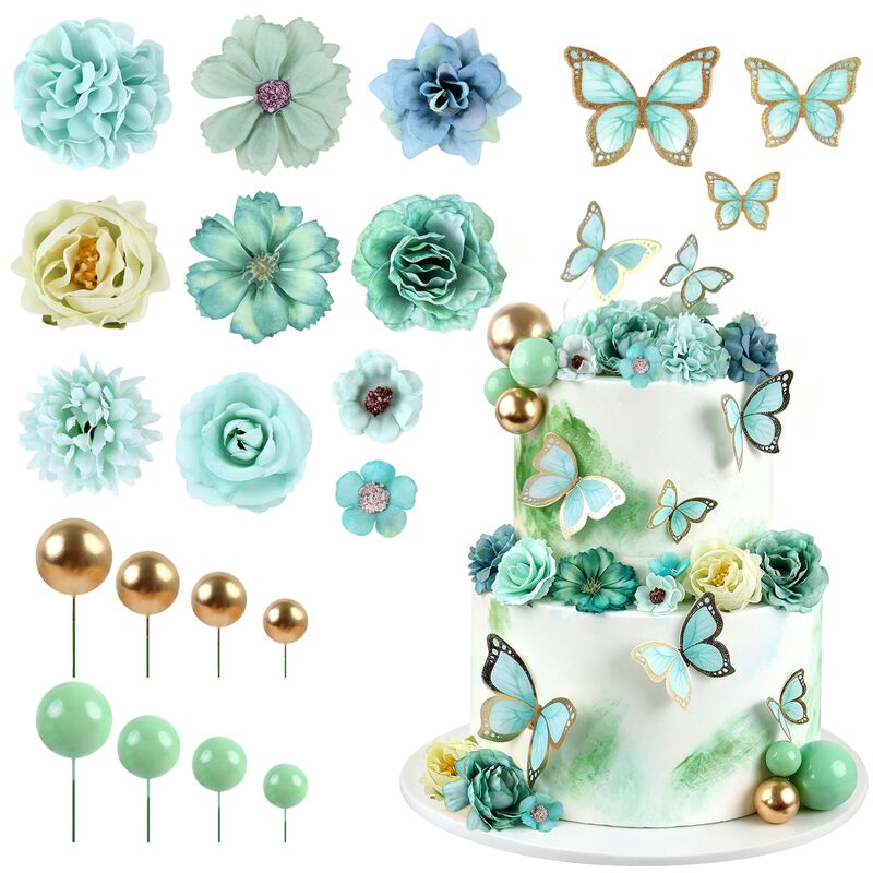 Adorno Para Pastel Cyodoos 38 Piezas Mariposa F... image number null