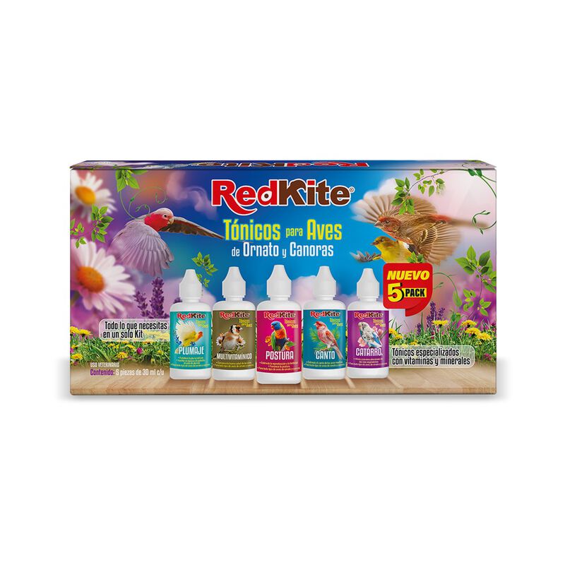 Redkite Tónicos 5 Pack Surtido Canto, Plumaje, ... image number null