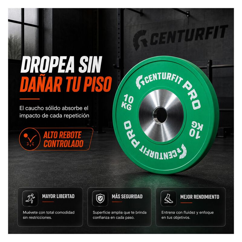 Par Discos Ol&iacute;mpicos Crossfit Bumper Nucleo Ace... image number null
