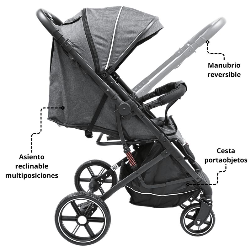 Carriola para Beb&eacute; Manubrio Reversible Plegable... image number null