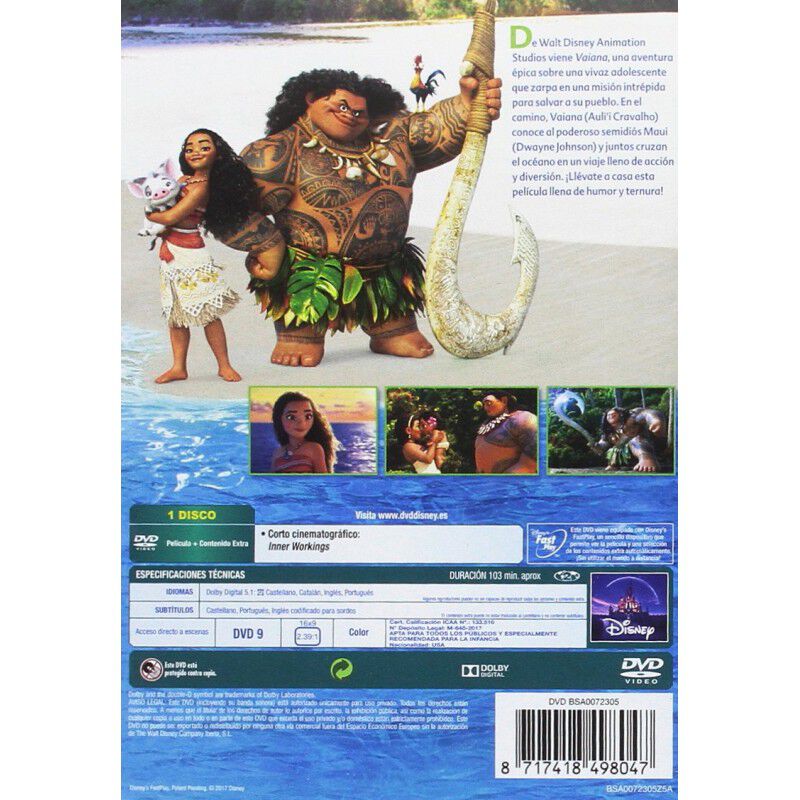 Moana [DVD] (2016) Vaiana image number null