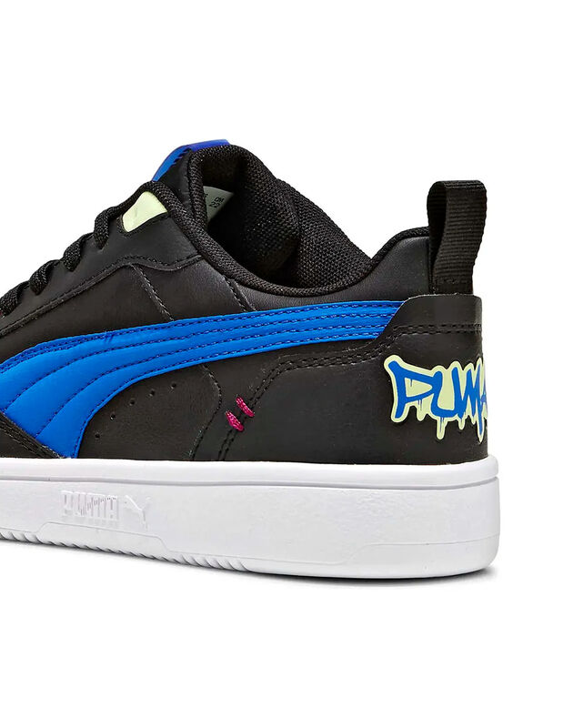 Tenis Joven Puma Rebound V6 Lo Mid Negro 397941... image number null
