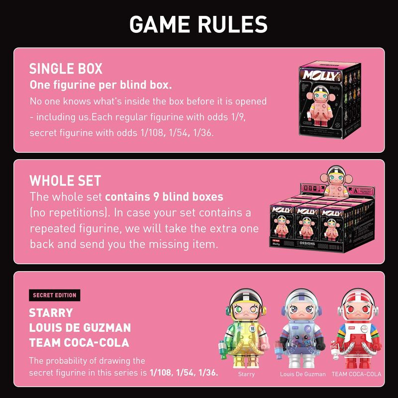 Figuras Blind Box Pop Mart Mega Space Molly 100... image number null