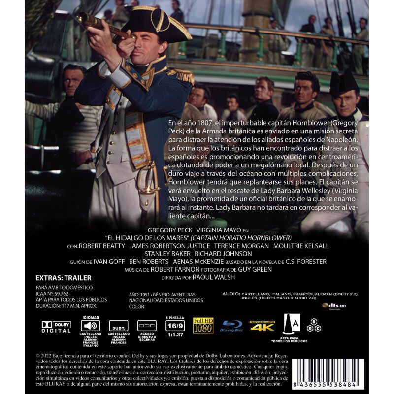 El Hidalgo De Los Mares Bd 1951 Captain Horatio... image number null