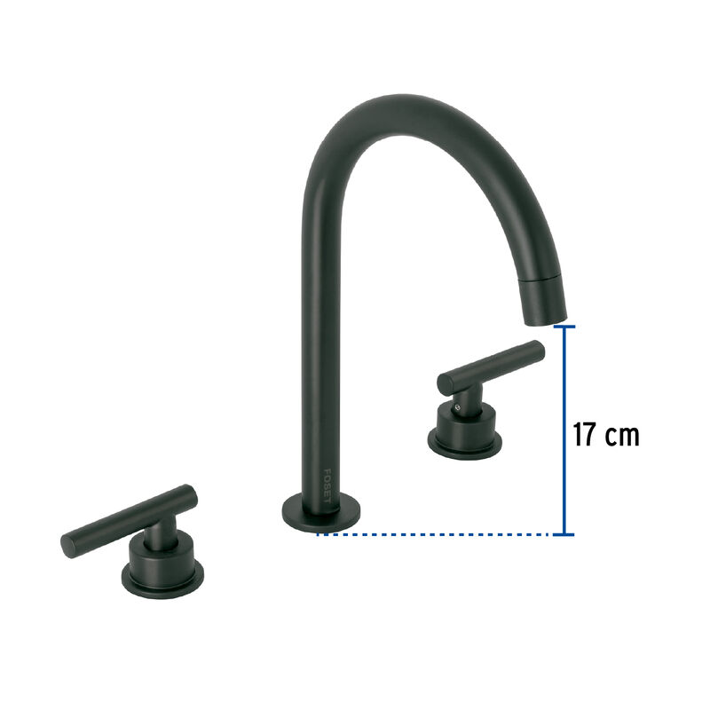 Mezcladora P/LavaboTaladros SeparadosPalancaNeg... image number null