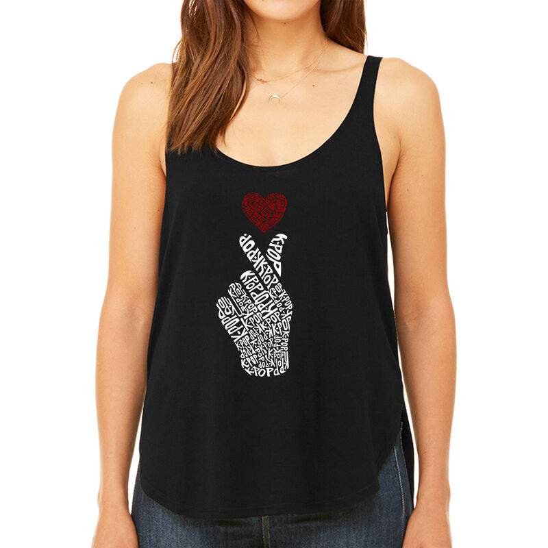 Tank Top Holgado Word Art Para Mujer - K-Pop- N... image number null