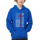Sudadera Con Capucha Word Art Para Ni&ntilde;o - Cross Flag - Azul Rey