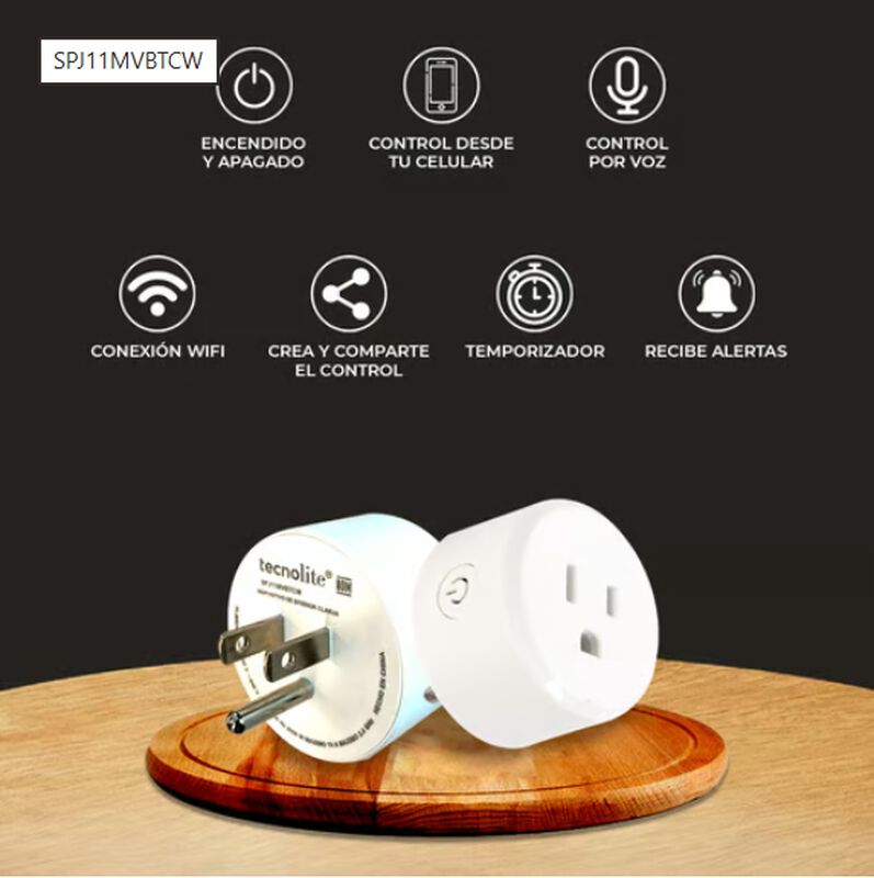 Enchufe Inteligente Wifi Multivoltaje Tecnolite image number null