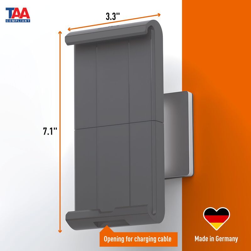 Soporte De Pared Duradero Para Tablet, Plateado... image number null
