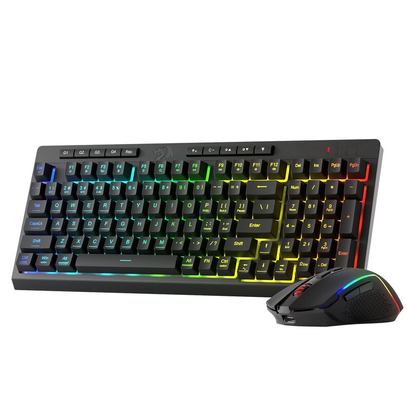 Combo Inal&aacute;mbrico De Teclado Y Rat&oacute;n Para Juego... image number null