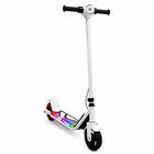 Scooter El&eacute;ctrico Para Ni&ntilde;os Con Luces Led Bater&iacute;a De 24v 15 Km/h Freno El&eacute;ctrico Ruedas De Goma Blanco