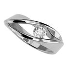 Anillo de Compromiso en Oro Rosa 10K con Circonia -  Talla:4/ M1215-10R-CZ-4